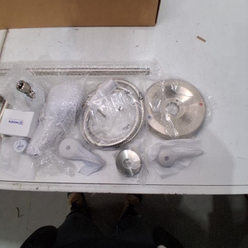 MOEN COMMERCIAL M-DURA POSI-TEMP SHOWER TRIM KIT - 1.5GPM/69" HOSE/30" SLIDE BAR - CLASSIC BRUSHED NICKEL (MODEL: T8342EP15CBN) image 5
