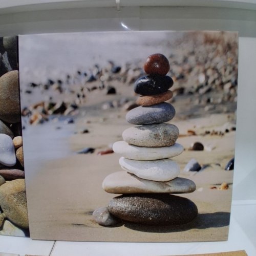 4PK ASSORTED BEACH-THEMED WALL ART PRINTS - 20" X 20" - ASSORTED COLOURS image 5