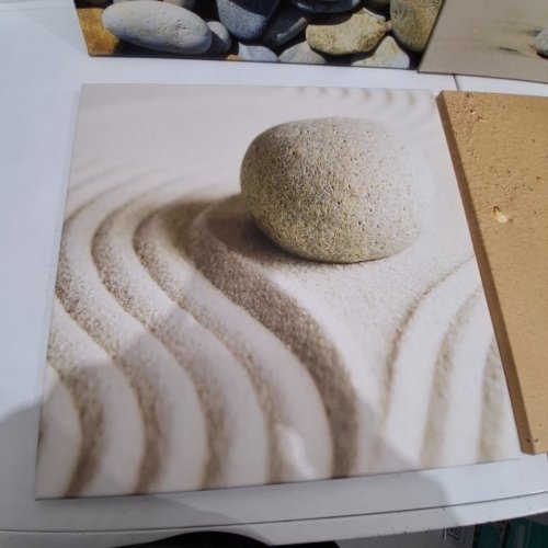 4PK ASSORTED BEACH-THEMED WALL ART PRINTS - 20" X 20" - ASSORTED COLOURS image 7