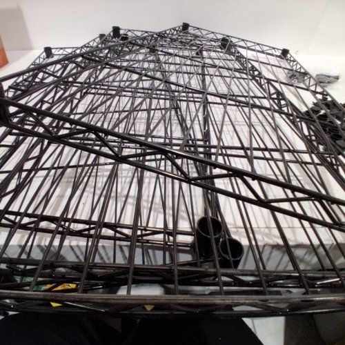 METAL 5-TIER ADJUSTABLE WIRE SHELVE - 34" X 16" X 59" - BLACK image 5