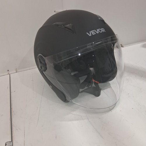 VEVOR 3/4-FACE HIGH DENSITY MOTORCYCLE HELMET - LARGE - BLACK image 3