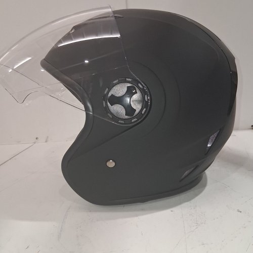 VEVOR 3/4-FACE HIGH DENSITY MOTORCYCLE HELMET - LARGE - BLACK image 7
