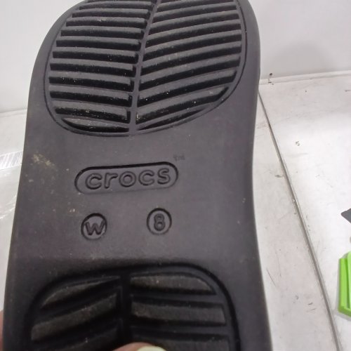 WOMEN'S CROCS PLATFORM TOE LOOP SANDALS - SIZE 8 - BLACK (STYLE: 210834-001) image 5