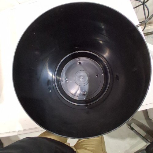 NOVELTY MAJESTIC FULL-DEPTH CYLINDER PLANTER POT WITH DRAINAGE TRAY - 12" - GLOSSY BLACK - (MODEL: FD-1012) image 3