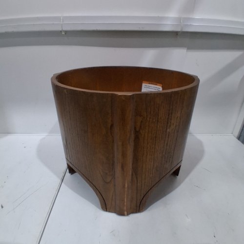 HEARTH & HAND WITH MAGNOLIA ARCH STORAGE OTTOMAN -16" X 18" - BROWN image 2