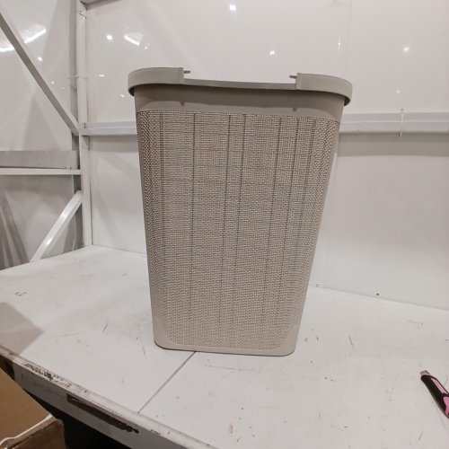 MIND READER SLIM LAUNDRY HAMPER WITH LID - 60 L - IVORY (MODEL: 60FABHAMP-IVO) image 3