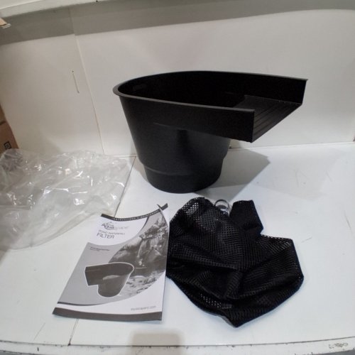 AQUASCAPE POND FILTER & WATERFALL SPILLWAY, EFFICIENT MECHANICAL & BIOLOGICAL FILTRATION, COMPACT, BLACK image 2