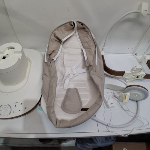 2-IN-1 EVENFLO ELARA SMART MOTION SWING AND SOOTHING NEST - 25LB MAX - COASTAL COFFEE (MODEL: SW100112516) image 6