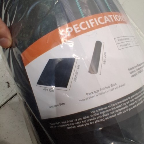 VEVOR PREMIUM HEAVY DUTY WEED BARRIER LANDSCAPE FABRIC - 4FT X 300FT - BLACK image 4