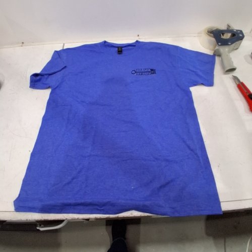 MEN'S GILDAN VICE GRIP GARAGE T-SHIRT - LARGE - BLUE image 2