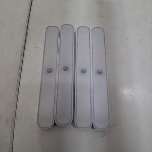 4PK WILLED RECHARGEABLE UNDER CABINET LIGHTS WITH MOTION SENSOR - 6000K COOL WHITE - WHITE image 4