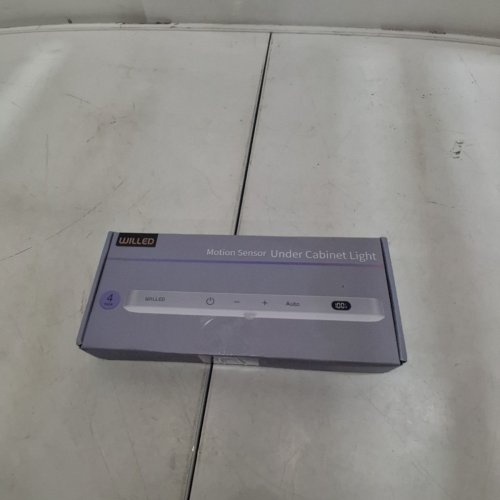 4PK WILLED RECHARGEABLE UNDER CABINET LIGHTS WITH MOTION SENSOR - 6000K COOL WHITE - WHITE image 6