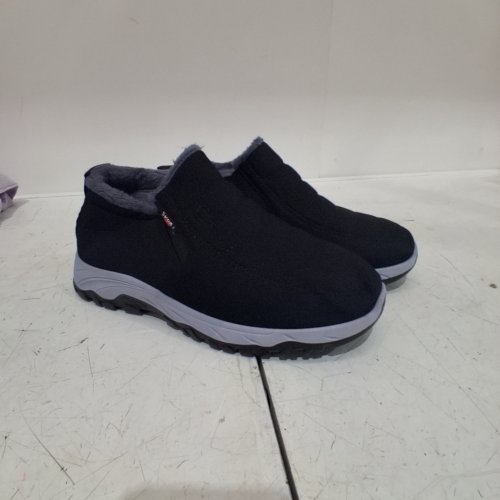 WOMENS AUDEALS FUR LINED WATERPROOF ANKLE BOOT - 11-11.5 - BLACK/BLUE image 2