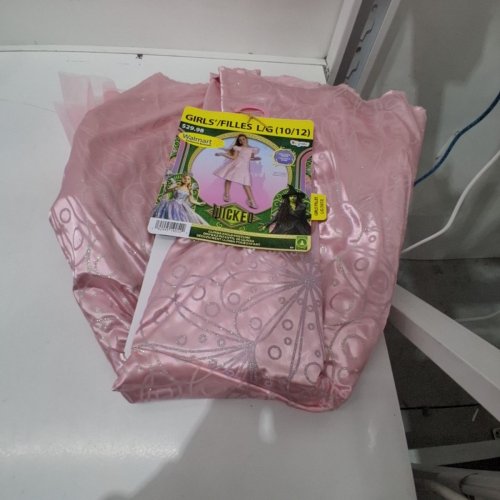 DISGUISE GIRLS GLINDA COSTUME - LARGE 10-12 - PINK image 2