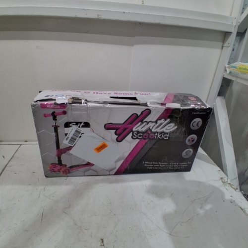 HURTLE SCOOTKID SIT-OR-STAND SCOOTER WITH LIGHT UP WHEELS - 132LBS CAPACITY - PINK (MODEL#: HURFS86TB) image 5