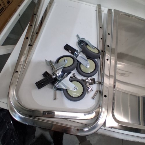3 TIER STAINLESS STEEL LAB CART - 29" X 15" X 32" - SILVER (MODEL: JCL004) image 4