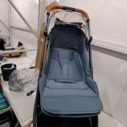 UPPABABY MINU V3 TRAVEL STROLLER LIGHTWEIGHT + COMPACT DESIGN - FOR ALL STAGES - DILAN STONE BLUE - (MODEL: 0803-MIN-NA-DIL) image 2
