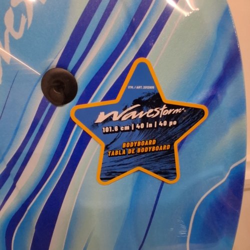 2PK WAVESTORM BODYBOARD - 40" - 190 LBS CAP - BLUE (ITEM: 2012905) image 2