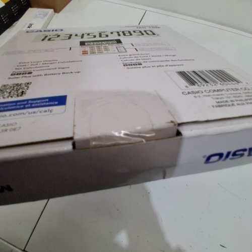 CASIO WIDE DESKTOP 10 DIGIT CALCULATOR - MH-10M - WHITE image 3