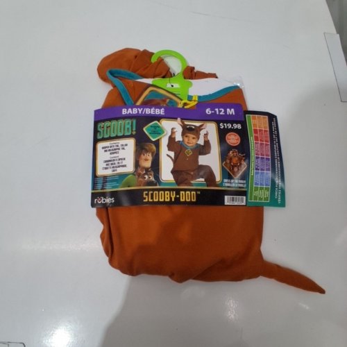 KID'S RUBIES SCOOBY-DOO "SCOOB" BABY COSTUME - 6-12 M - BROWN image 2