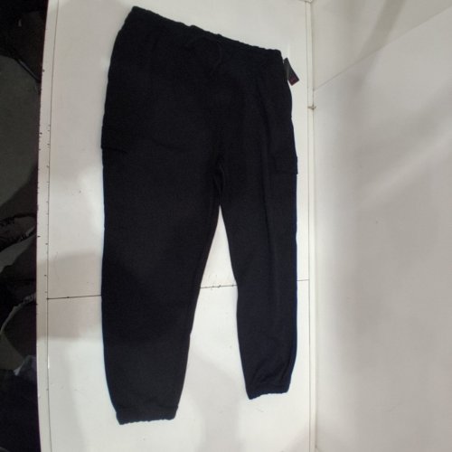 MEN'S CASUAL FLEECE CARGO JOGGER SWEATPANTS WITH DRAWSTRING WAIST - 2xl - BLACK image 2