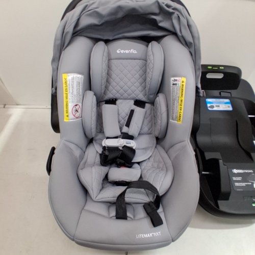 EVENFLO REVOLVE180 LITEMAX NXT BLUETOOTH INFANT CARSEAT WITH BASE AND SENSORYSOOTHE - MAX WEIGHT 22LBS - QUARTZ/GREY (MODEL: CS160412545C) image 4