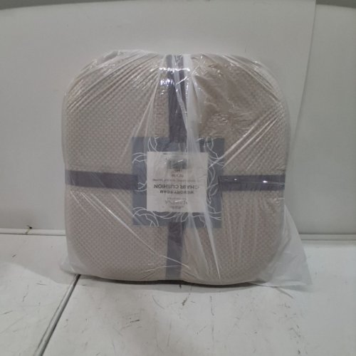 2PK MARINA DECORATION NON-SLIP CHAIR CUSHIONS - 16"X16" - BEIGE LINEN (MODEL: CA58554) image 4