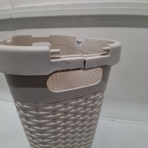 MIND READER 40 LITER SLIM BASKET LAUNDRY HAMPER - IVORY image 3