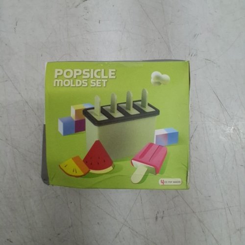REUSABLE 4-SLOT ICE POPSICLE MOLD - 6" X 4" - GREY image 4