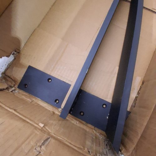 2PK HIDDEN FLOATING SHOWER BENCH BRACKET- 1/2" \ 20" - BLACK image 4