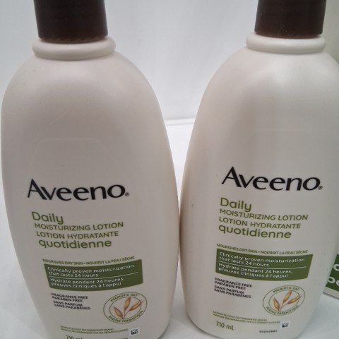 2PK AVEENO FRAGRANCE FREE DAILY MOISTURIZING LOTION - 710ML EACH image 3