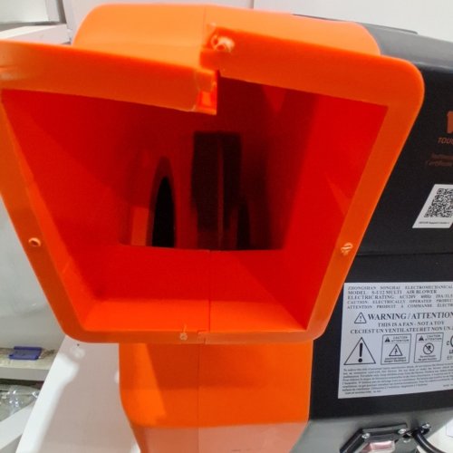 INFLATABLE BOUNCE HOUSE AIR BLOWER - 1100W - 1.5 & 1.7 HP - 3100RPM - BLACK/ORANGE - (MODEL: S-U12 MULTI) image 2
