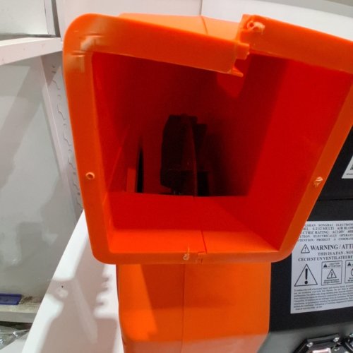 INFLATABLE BOUNCE HOUSE AIR BLOWER - 1100W - 1.5 & 1.7 HP - 3100RPM - BLACK/ORANGE - (MODEL: S-U12 MULTI) image 3
