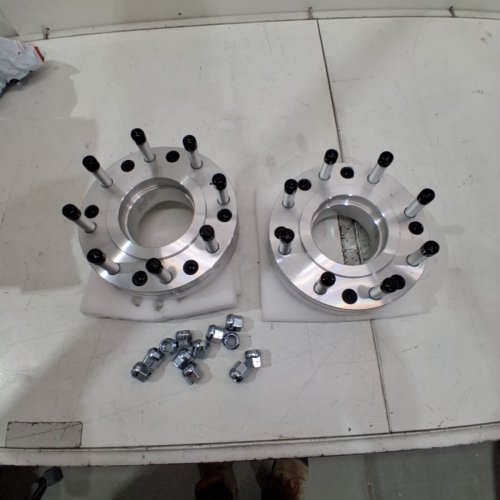 2PK EZACCESSORY WHEEL ADAPTER WITH WITH 125MM HUB CENTRIC LIP, 2" STUDS, & 14X1.5 LUG NUTS FOR VEHICLES WITH 6X135 MM BOLT PATTERN (MODEL: 6135-8170HCY-20) image 5