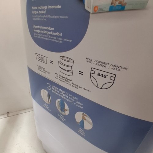 PLAYTEX DIAPER GENIE SIGNATURE PLATINUM DIAPER PAIL - 27" - WHITE (MODEL: I000814) image 6