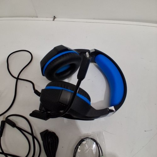 OZEINO GAMING HEADSET FOR PS5 PS4 XBOX ONE SWITCH PC, OVER EAR GAMING HEADPHONES - BLACK (MODEL : ZW1) image 5