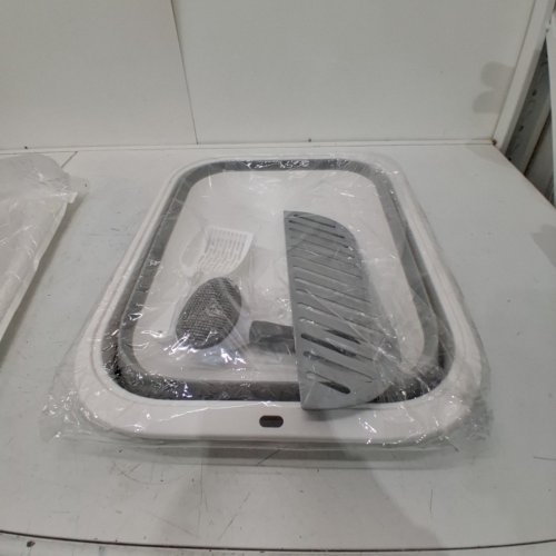 PMFRUG SEMI-ENCLOSED FOLDABLE TRAVEL CAT LITTER BOX - 21" X 16" X 5" - GREY/WHITE image 3