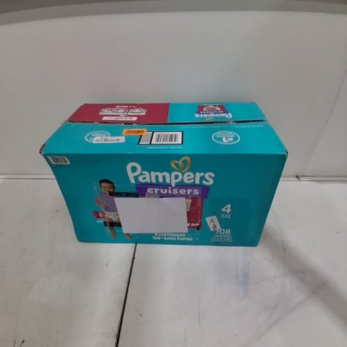 108PK PAMPERS CRUISERS 360 DEGREES 100% LEAKPROOF FIT DIAPERS - SIZE 4 (23LB - 37LB) image 2