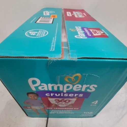 108PK PAMPERS CRUISERS 360 DEGREES 100% LEAKPROOF FIT DIAPERS - SIZE 4 (23LB - 37LB) image 3