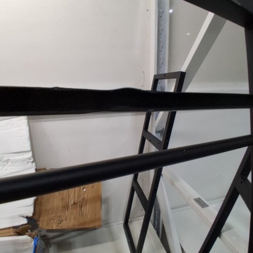 IRONCK L-SHAPED CORNER INDUSTRIAL BAKERS RACK WITH STORAGE & CHARGING STATION - 41" X 31" X 67" - RUSTIC BROWN/BLACK - (MODEL: HK-BR-16) image 7