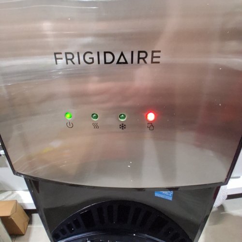 FRIGIDAIRE HOT AND COLD WATER DISPENSER - 5 GALLON - STAINLESS STEEL/BLACK (MODEL: EFWC505) image 2