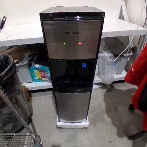 FRIGIDAIRE HOT AND COLD WATER DISPENSER - 5 GALLON - STAINLESS STEEL/BLACK (MODEL: EFWC505) image 3