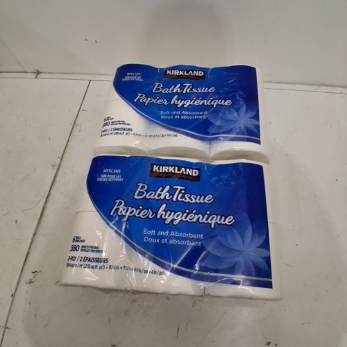 12PK KIRKLAND SIGNATURE 2-PLY WIDE BATHROOM TISSUE / TOILET PAPER - WHITE (MODEL: 6262016) image 2
