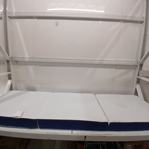 FOLDABLE MATTRESS WITH WASHABLE COVER - 4" - SMALL TWIN - BLUE/WHITE image 4