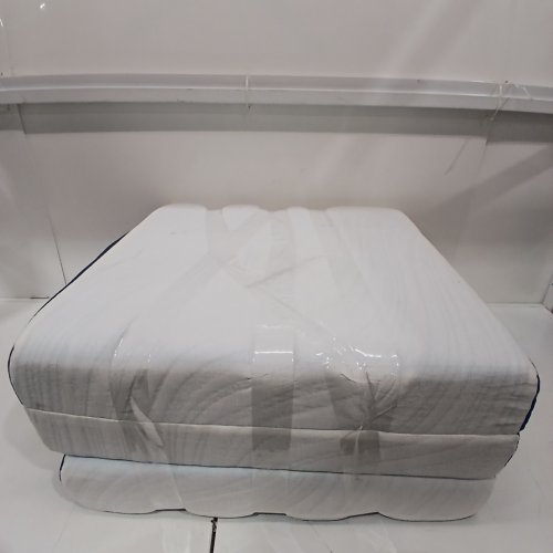 FOLDABLE MATTRESS WITH WASHABLE COVER - 4" - SMALL TWIN - BLUE/WHITE image 5