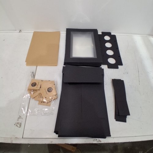 10PK HEAVY DUTY BAKERY BOX CARDBOARD PLATTER CAKE BOX WITH WINDOW COVER & SAUCE HOLDER - BLACK image 2