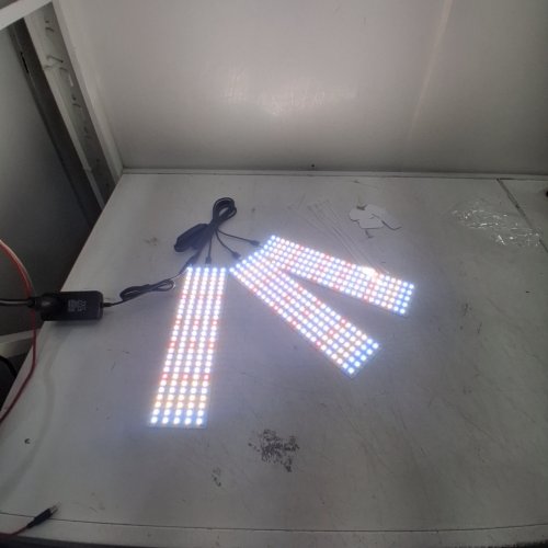3PC PANEL FULL-SPECTRUM INDOOR PLANT GROW LIGHT - 5000K - WHITE image 2