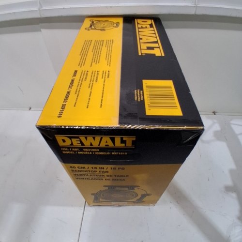 DEWALT 360° ADJUSTABLE TILTING AIRFLOW FLOOR FAN WITH 3-SPEED - 4000 CFM MAX - 16" - YELLOW / BLACK (MODEL : DXF1616/ 9631000) image 3