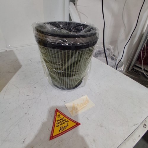 AIRAID HIGH-FLOW UNIVERSAL CONE AIR FILTER - 6"FLG, 7-1/4"B, 5"T, 7"H - YELLOW (MODEL: 704-462) image 4