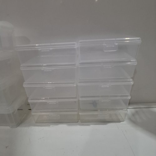 20PC CLEAR PLASTIC STORAGE CONTAINERS - CLEAR image 3